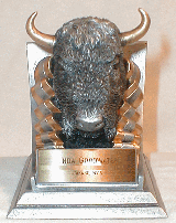 4 inch tall tall Buffalo / Bison school, club, team mascot statue